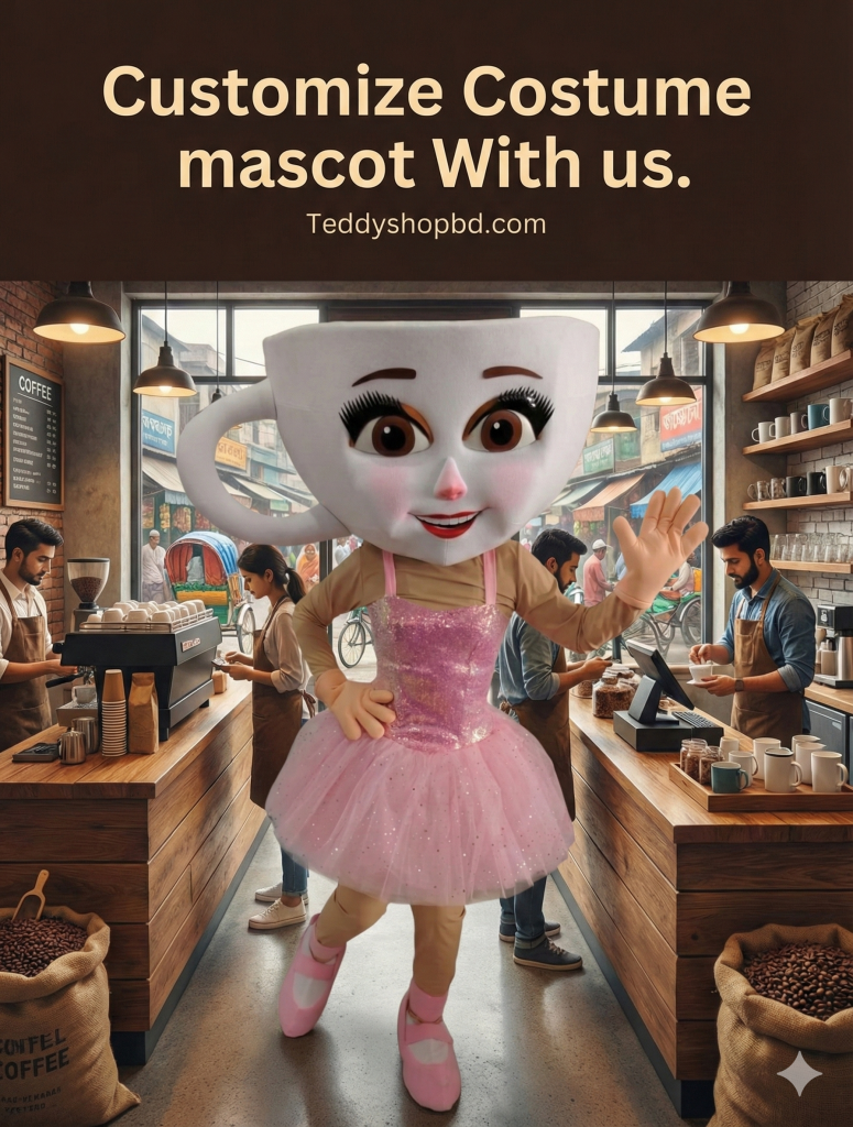 Custom Coffee Shop Mascot Costumes - Brew Up Fun with Teddyshopbd.com Gemini Generated Image Mhwnzimhwnzimhwn 775x1024