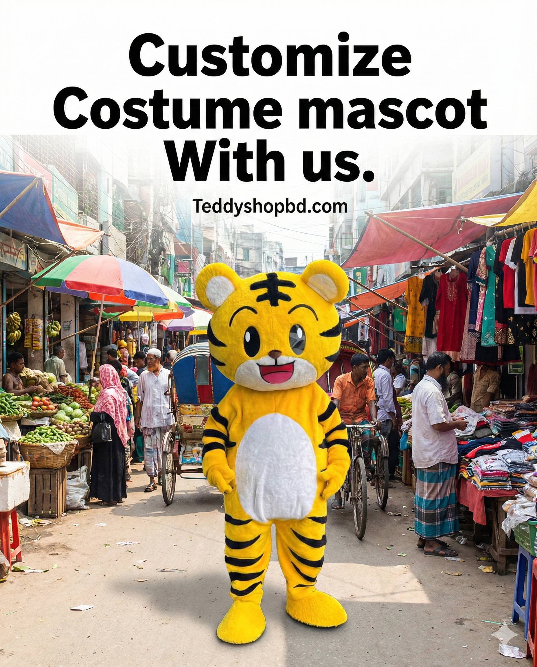 Customize Mascot Costume in Bangladesh – TeddyShopBD | Premium Cartoon Mascot Maker