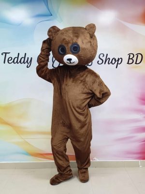 Home Brown Teddy Bear Mascot Costume full body suit