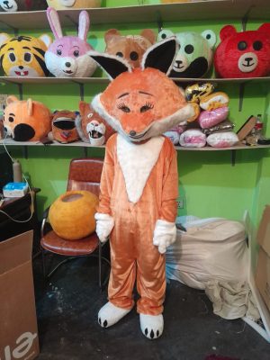Home Colorful fox mascot costume head and gloves character suit available in Bangladesh