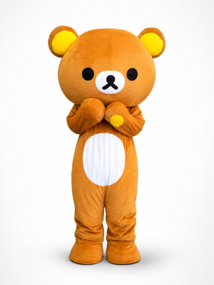 Premium Rilakkuma Bear Mascot Costume for Birthday Party and Events